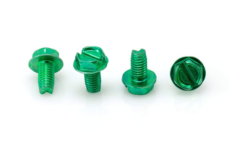 THE CIMPLE CO 1/2 in (13 mm) Self-Tapping Ground Screws - 10-32 Ground Screws - Electrical Grounding - Hex Head - Stainless Steel - Green, 100 Pieces - Image 2
